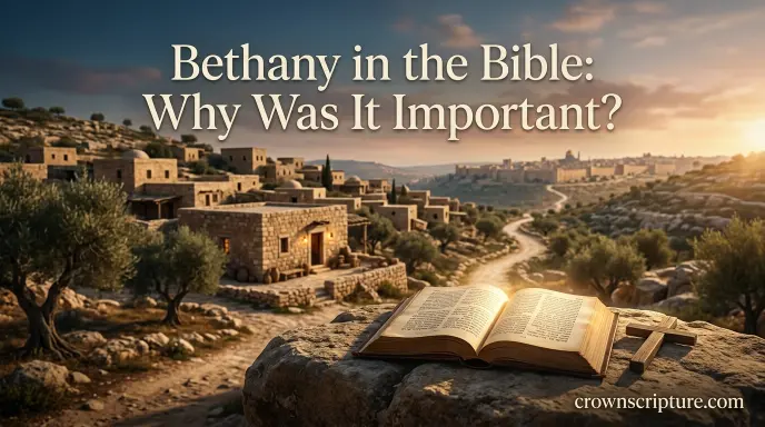 Bethany in the Bible: Why Was It Important