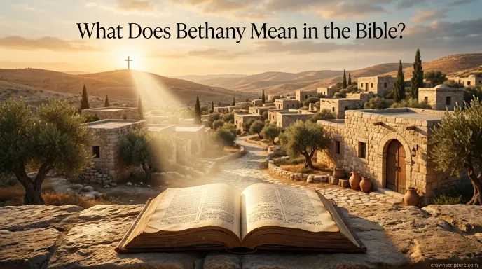 What Does Bethany Mean in the Bible