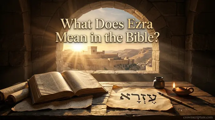 What Does Ezra Mean in the Bible?