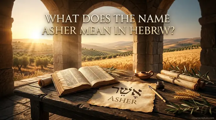 What Does the Name Asher Mean in Hebrew?