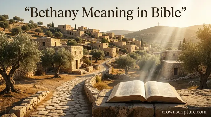Bethany meaning in Bible